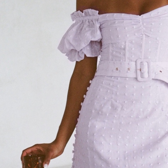 Purple Sabo Skirt Mini Dress - Marcelie Dress - Picture 5 of 7